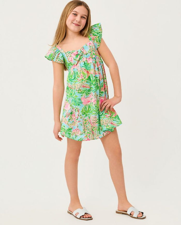 GIRLS ANIKA BOW DRESS