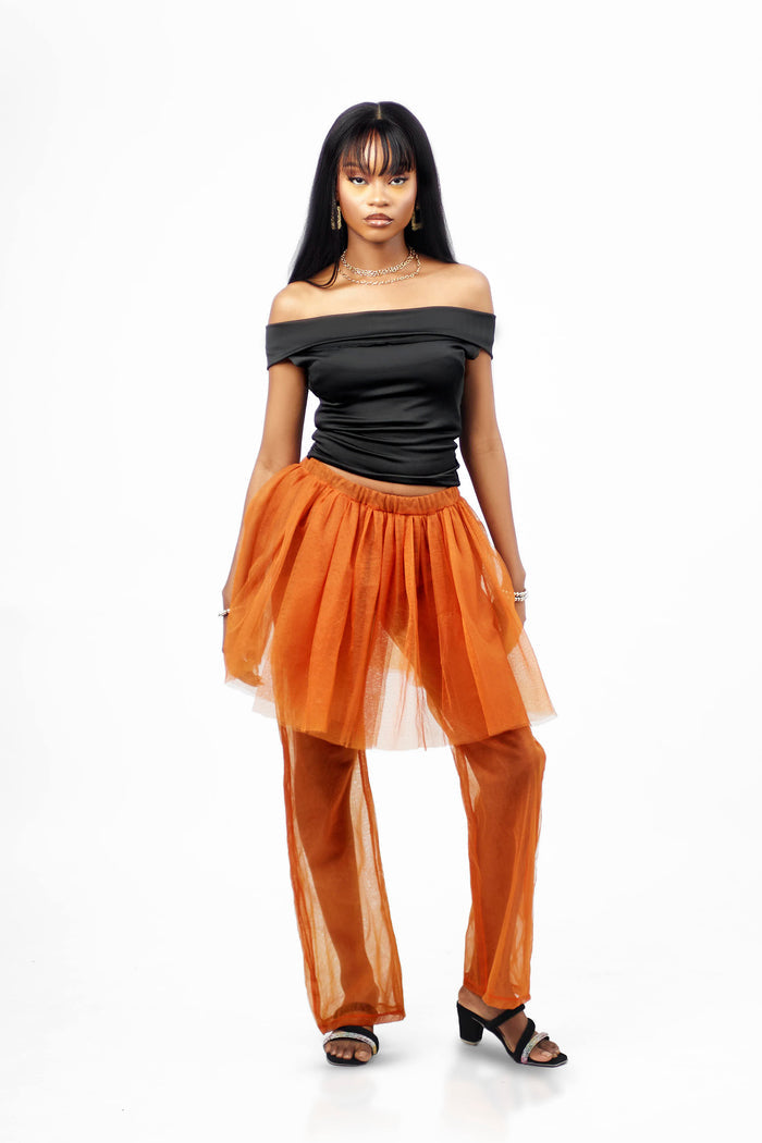 Giselle Pants - Burnt Orange Skirt Pants - Dimaz