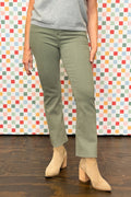 Green With Envy Kick Demi Flare Jean
