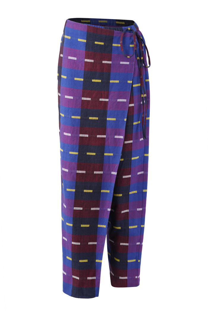 HALF WRAP PANT | GALAXY CHEX