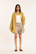 HARBOR JACKET | SUNBEAM CHEX + TIDE CHEX