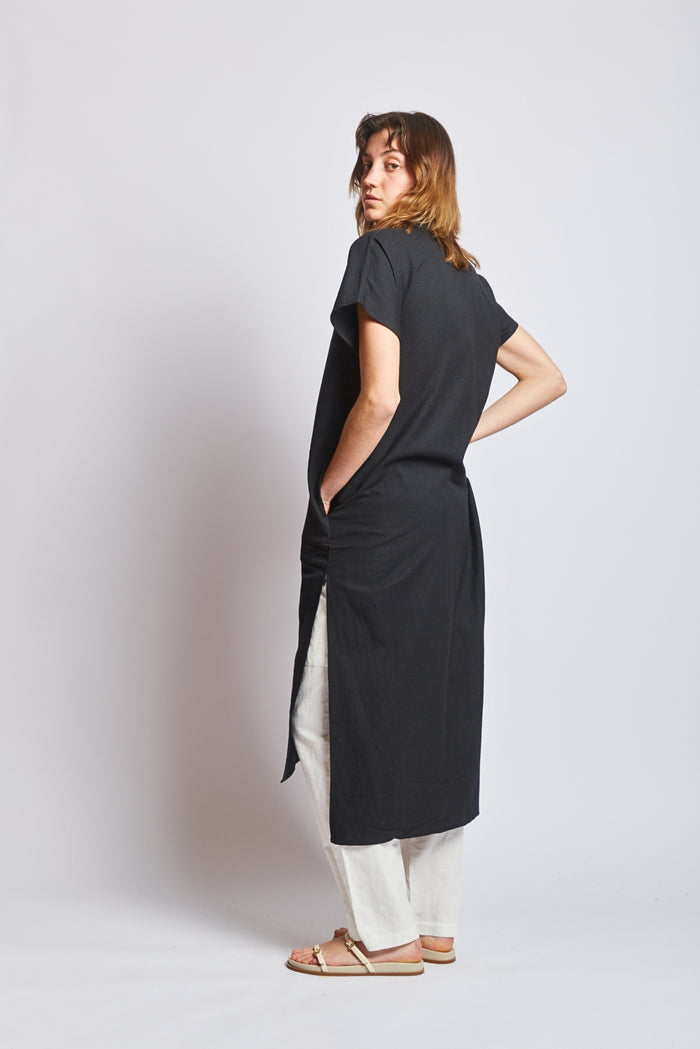 HARPER SHIRT DRESS | BLACK