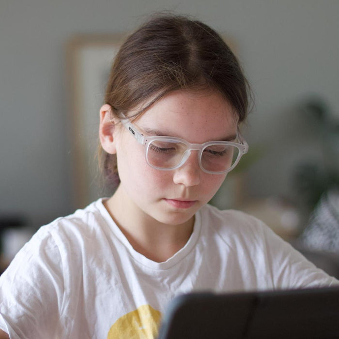 Havana Kids - Blue Light Glasses Matte Translucent Clear Frame