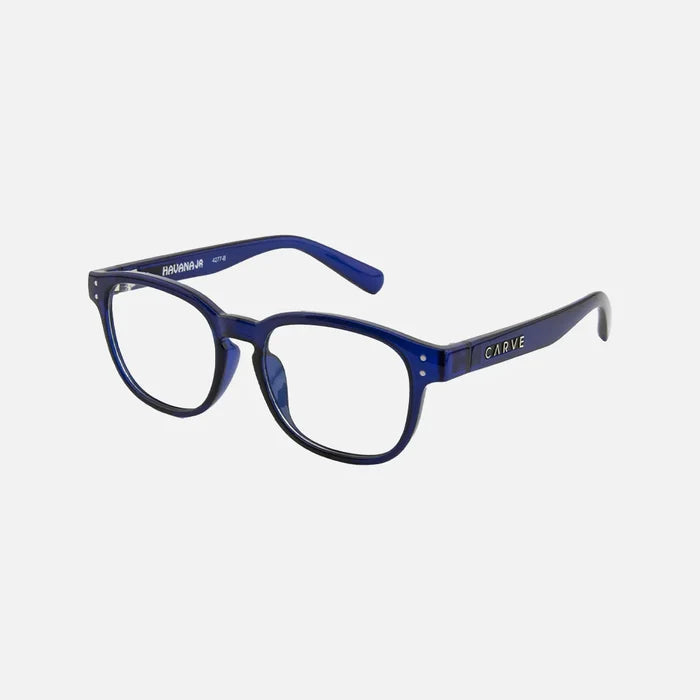 Havana Kids - Blue Light Glasses Matte Translucent Navy Frame