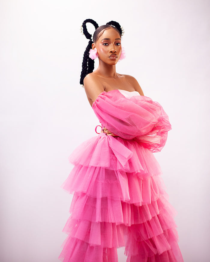 Honey Pants - Tulle Ruffled Layered Trousers - Dimaz