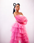 Honey Pants - Tulle Ruffled Layered Trousers - Dimaz