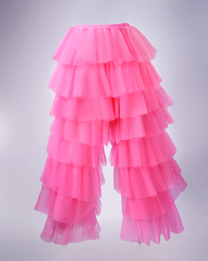 Honey Pants - Tulle Ruffled Layered Trousers - Dimaz
