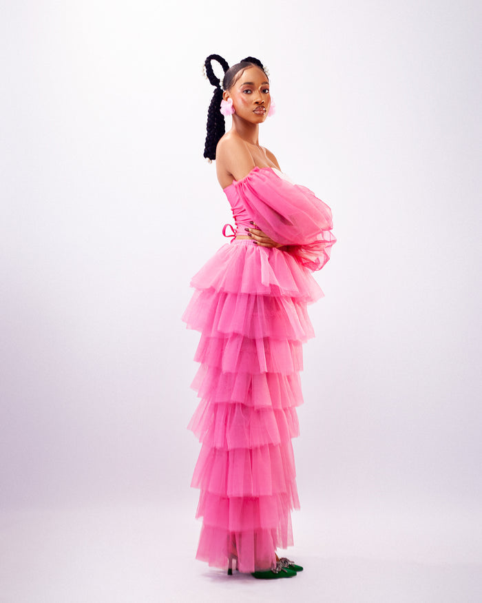 Honey Pants - Tulle Ruffled Layered Trousers - Dimaz