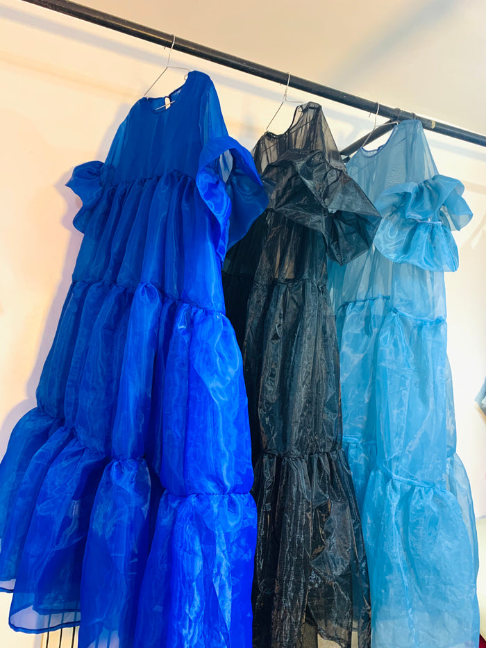 Vacation Vibez Dress - Tiered Organza Elegance - Dimaz