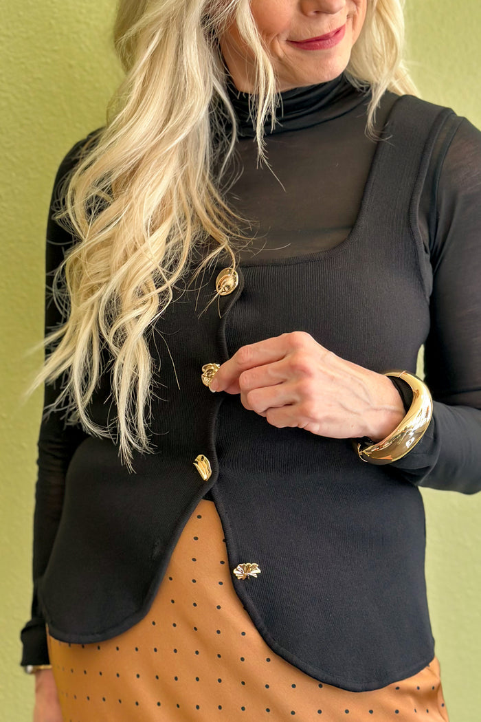 It's In The Buttons Vest