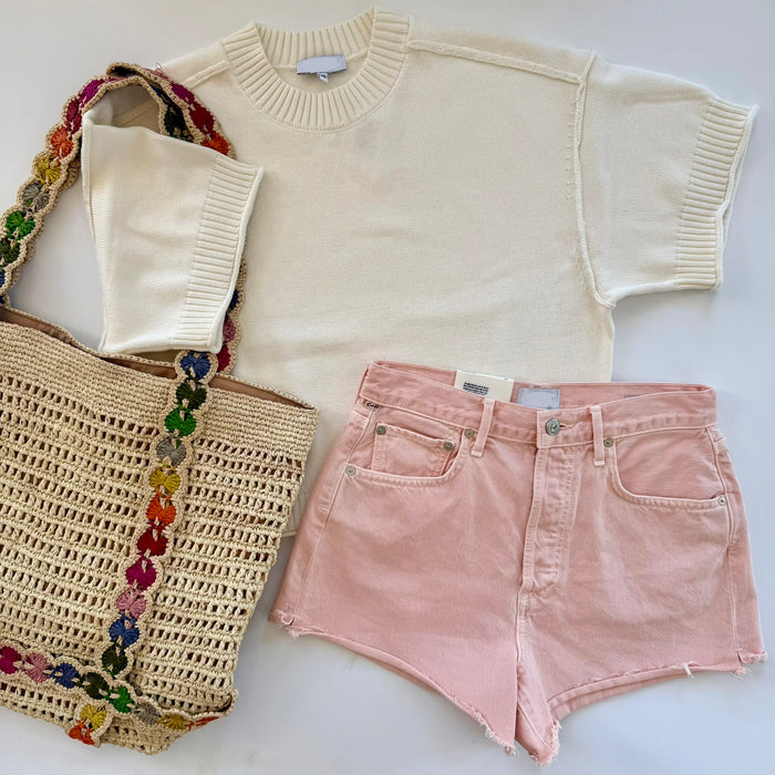 Js24031 Boxy Knit Sweater