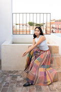 KATE SKIRT | CONFETTI CHEX X STRIPES