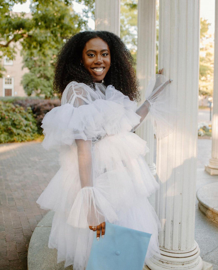 Kayla Dress - Ruffled Tulle Dress for Birthdays and Bridal Showers - Dimaz