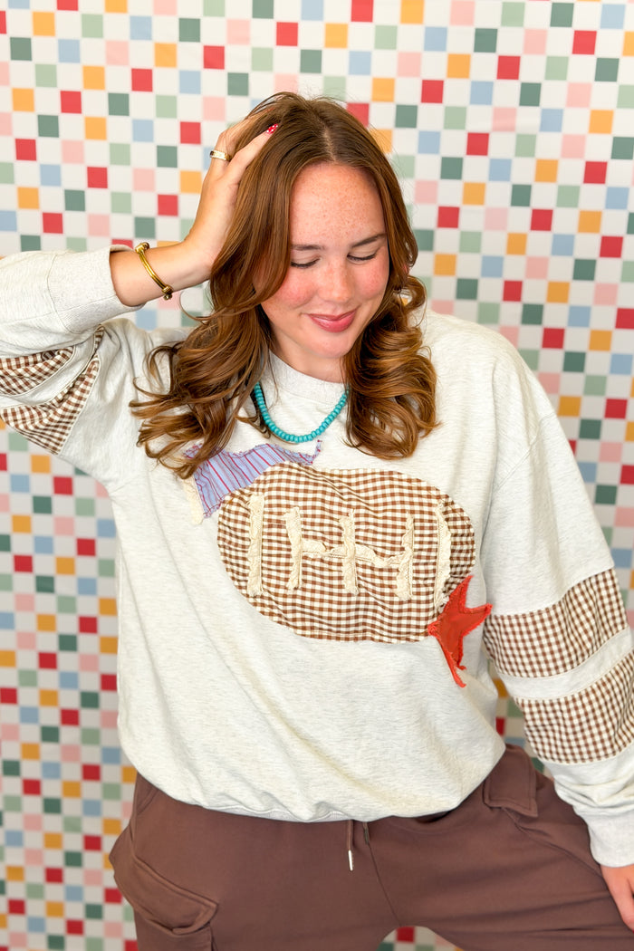 Kickoff Patchwork Pullover