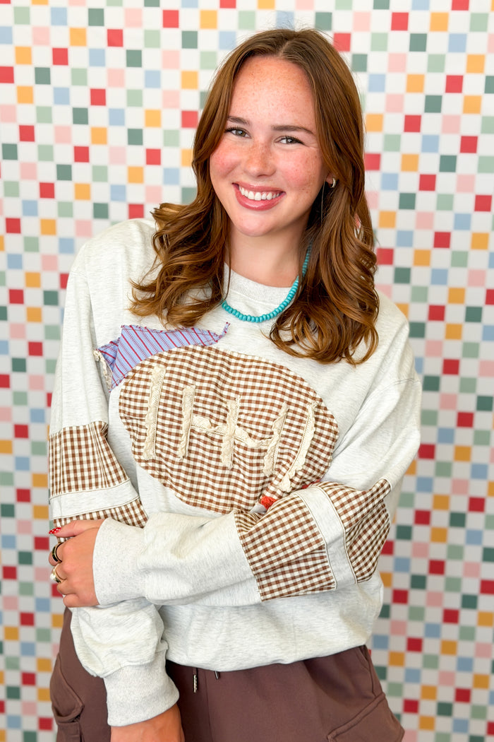 Kickoff Patchwork Pullover
