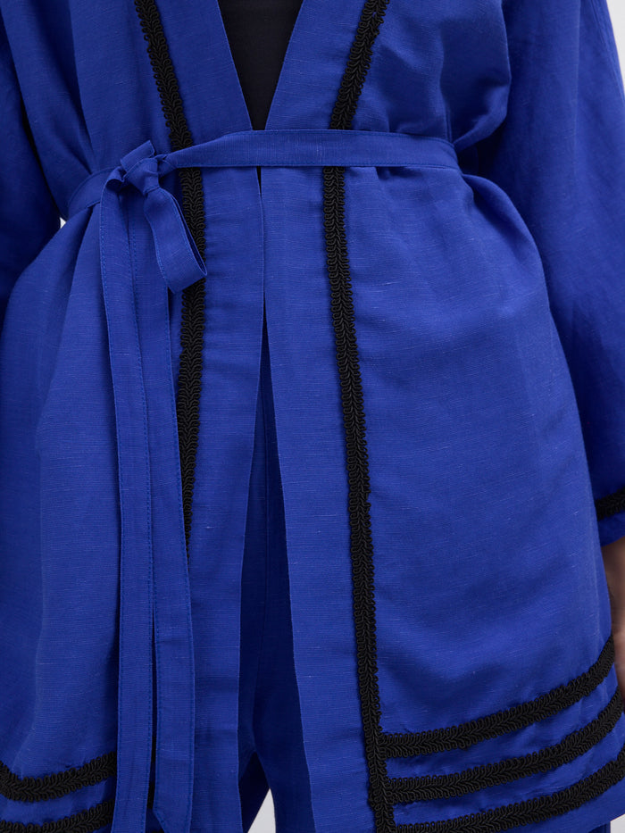 Kimono & Trouser Set Blue - Store WF