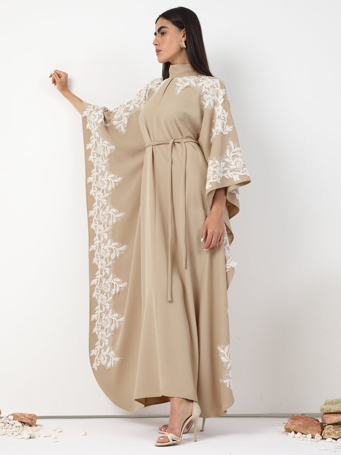 Lace Detail Kaftan Dress - Store WF