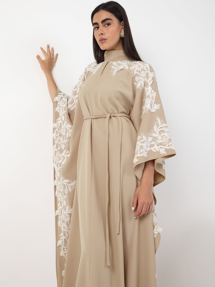 Lace Detail Kaftan Dress - Store WF