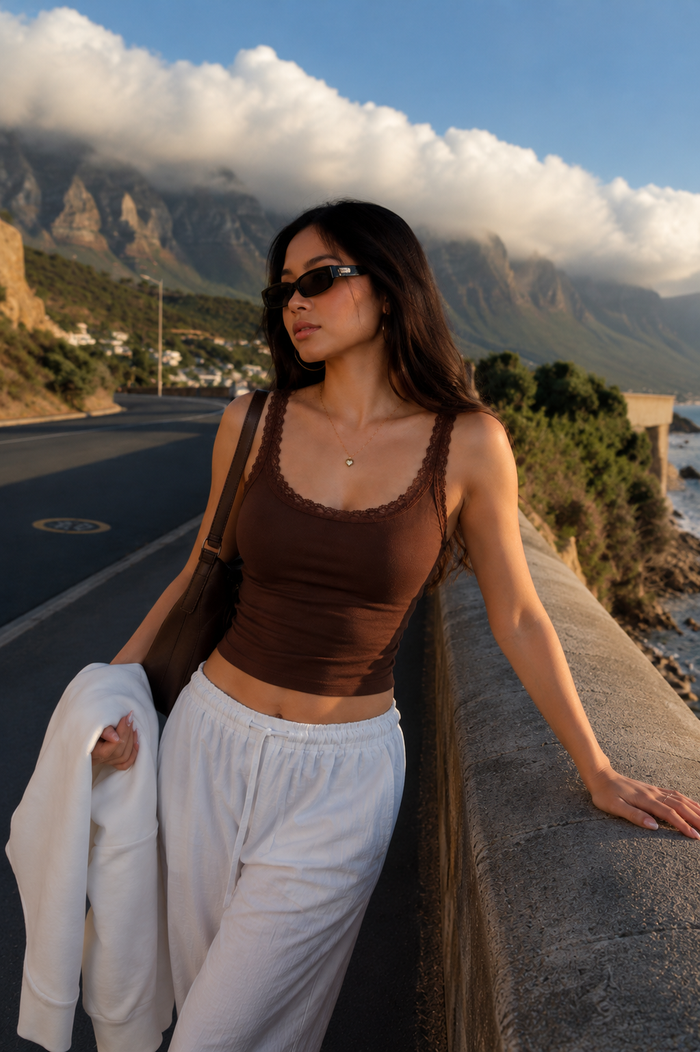 Lace tank top