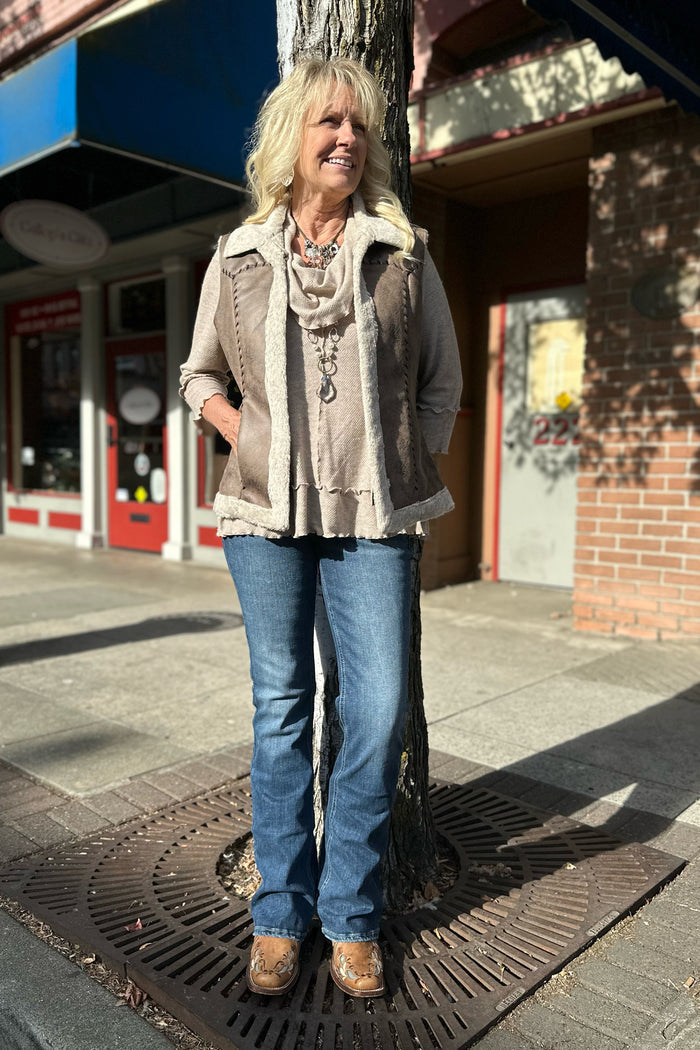 Ladies Sand Horse Inlay Square Toe Boot by Corral Boots-Women's Boot-Corral Boots-Gallop 'n Glitz- Women's Western Wear Boutique, Located in Grants Pass, Oregon