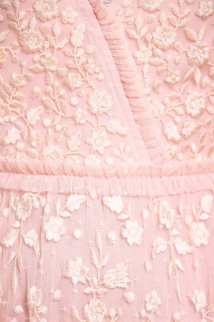 Layered Lace Midaxi Dress
