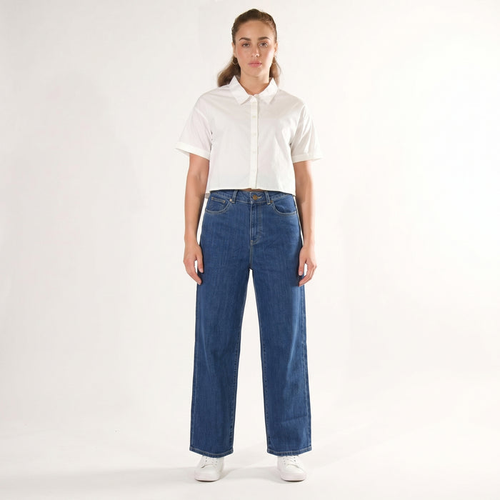 LEE LADIES A-LINE WIDE FIT JEANS