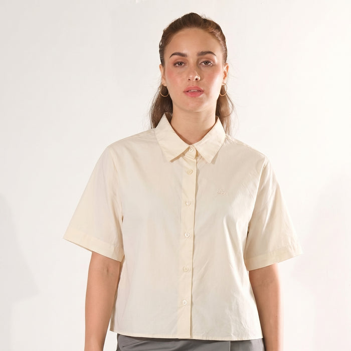 LEE LADIES BUTTOWN POLO WITH SMALL LOGO SCRIPT