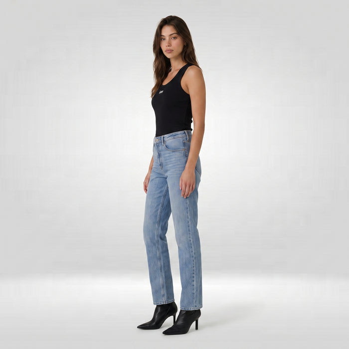 LEE LADIES CLASSIC STRAIGHT DENIM JEANS