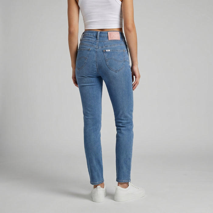 LEE LADIES HIGH WAIST STRAIGHT CAROL PANTS; SHAPE MAGIC