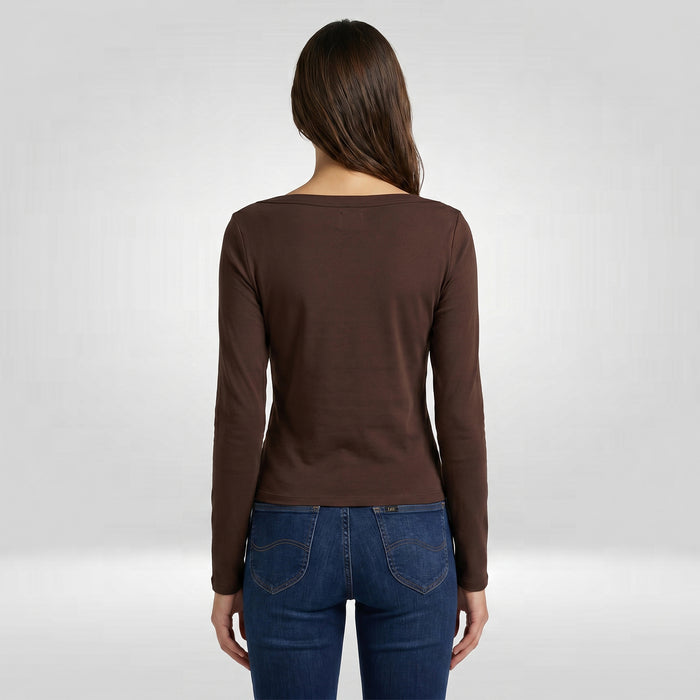 LEE LADIES MODIFIED LS ROUNDNECK