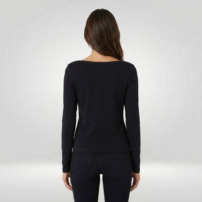 LEE LADIES MODIFIED LS ROUNDNECK