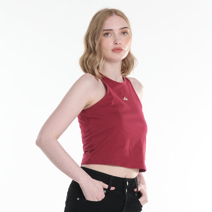 LEE LADIES SEMI CROPPED SLEEVELESS TOP