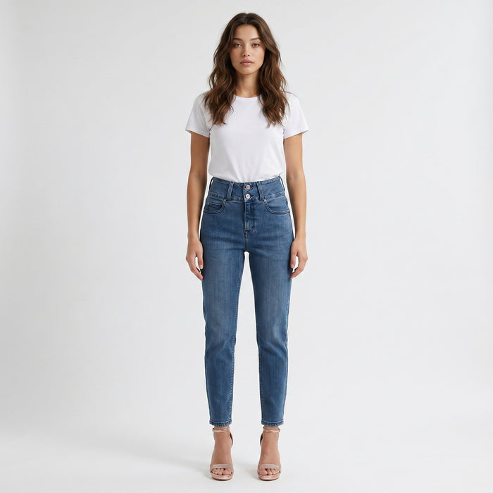 LEE LADIES SHAPE MAGIC DENIM MOM JEANS