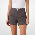 LEE LADIES TWO-BUTTON WIDE WAISTBAND HIGH-WAISTED EASY SHORTS