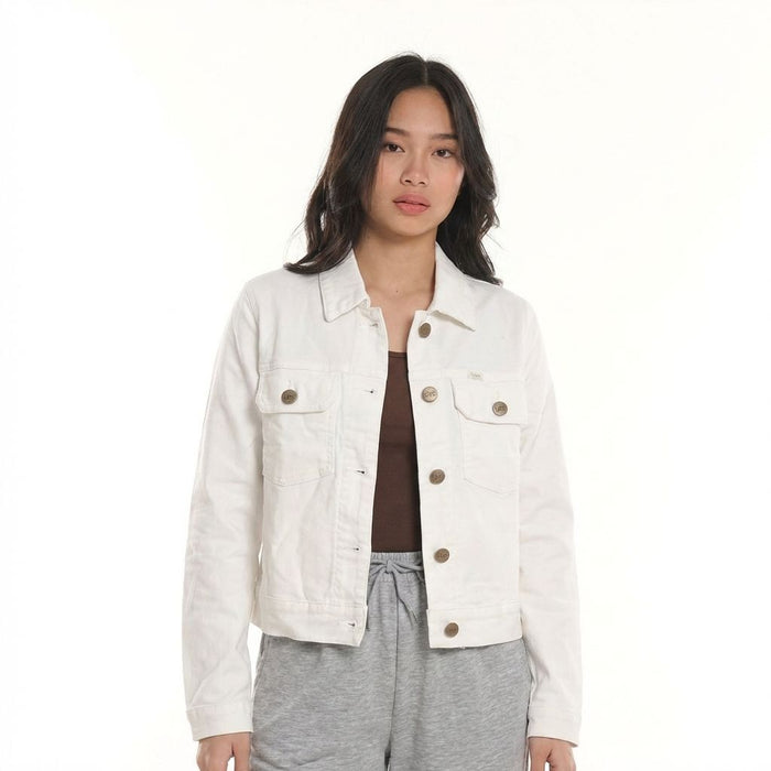 Lee Ladies White Denim Jacket