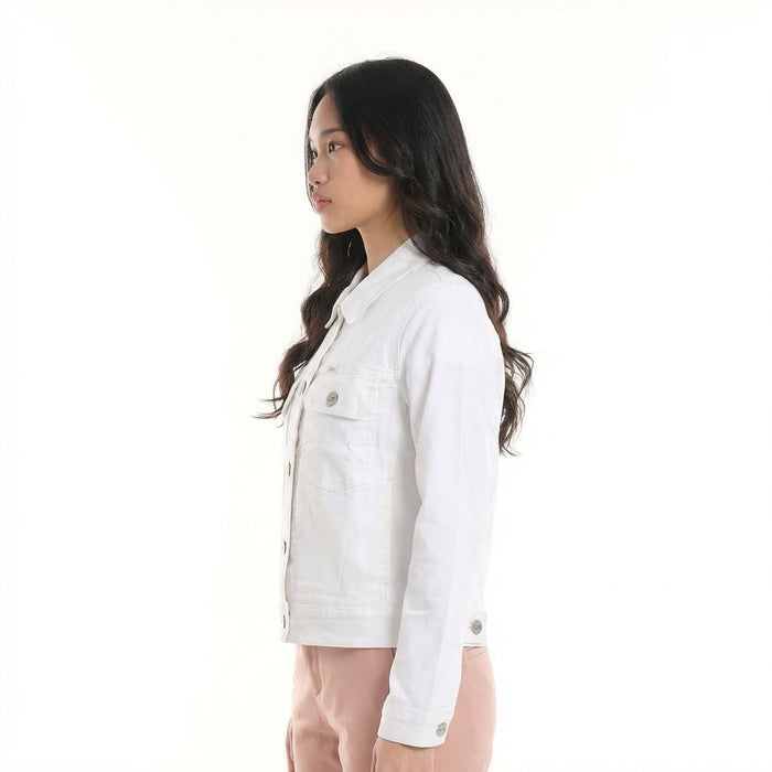 Lee Ladies White Denim Jacket