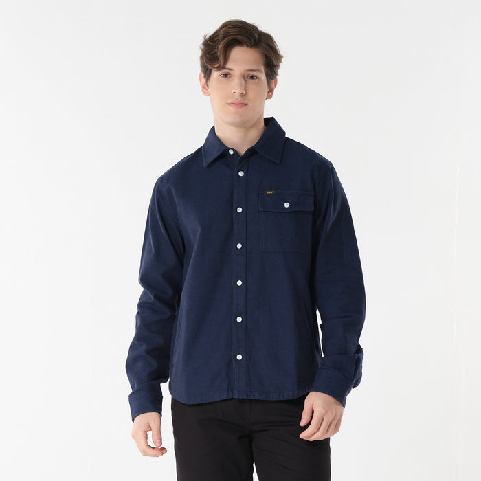 Lee Mens Button Down Polo Long Sleeve