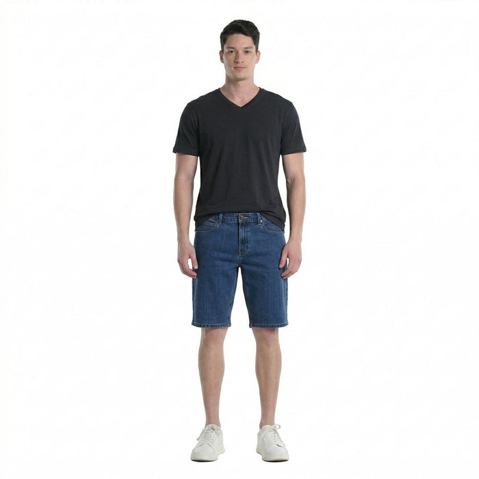 Lee Mens Denim Shorts in Blue Dog