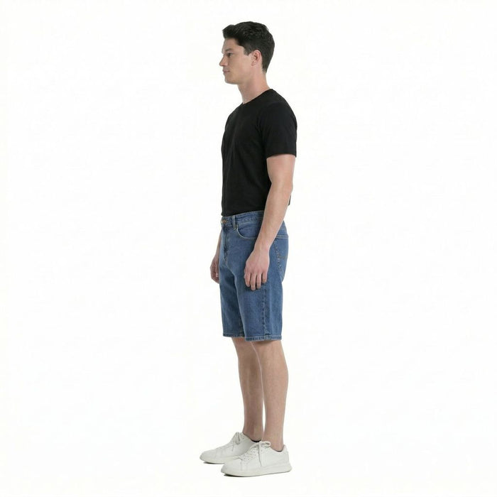 Lee Mens Denim Shorts in Blue Dog