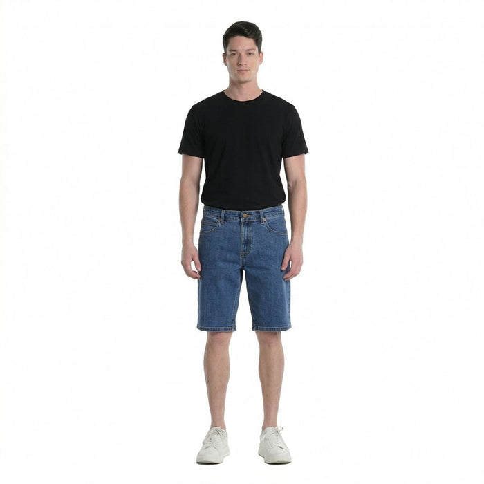 Lee Mens Denim Shorts in Blue Dog