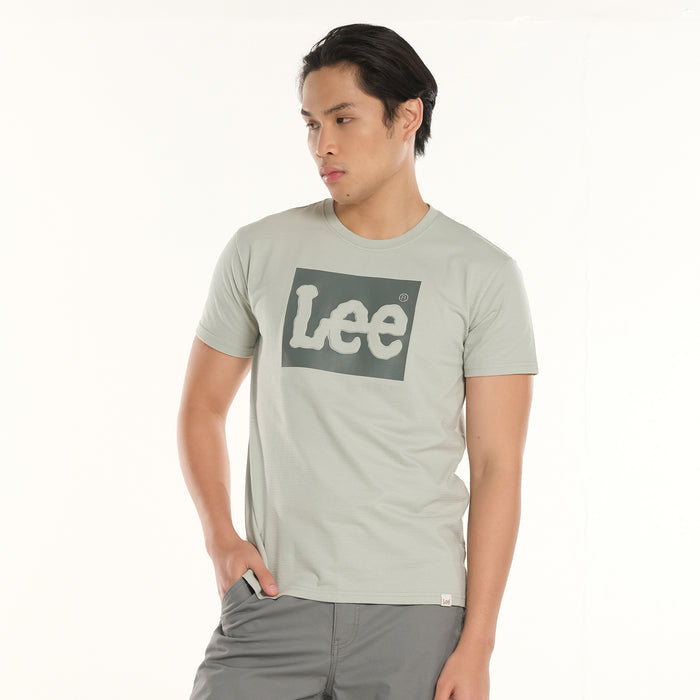 LEE MENS EMBOSSED BOX LOGO TEE