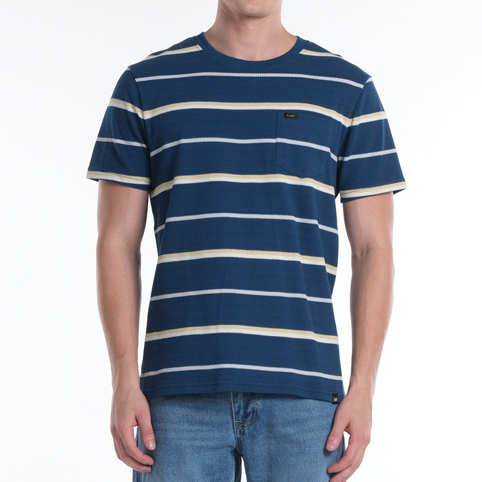 LEE MENS ROUNDNECK STRIPES EURO FIT TEE