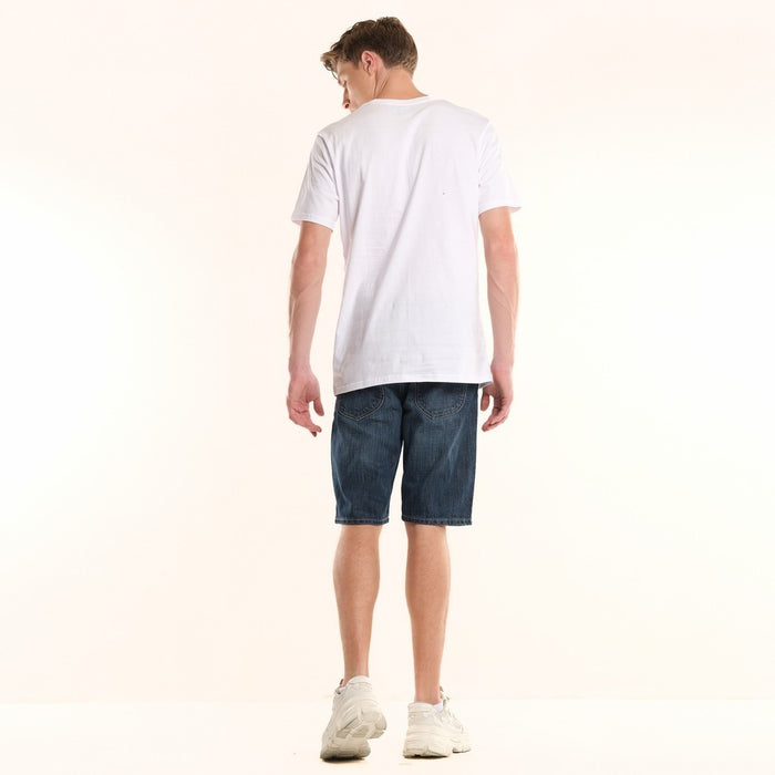 Lee  Mid Blue Mid Waist Denim Shorts