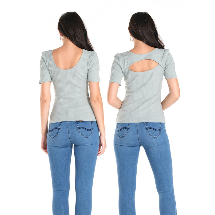 LEE WOMENS TWO WAY TOP MODIFIED ELBOW SLEEVE
