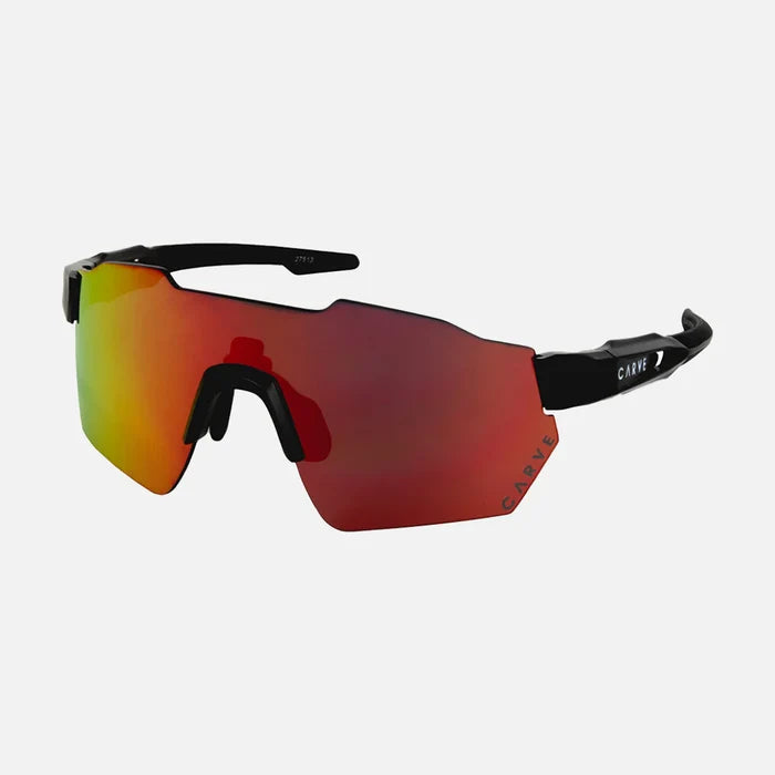 Level Up - Matte Black with Red Iridium Lens