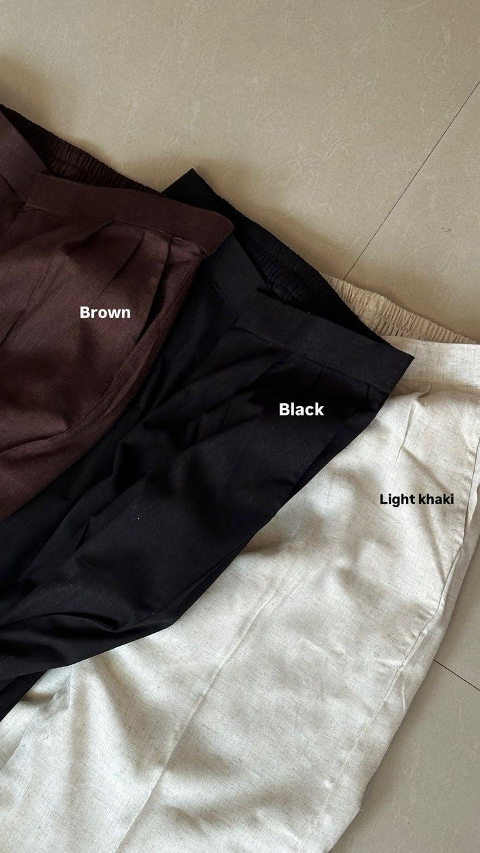Linen Tailored Pants