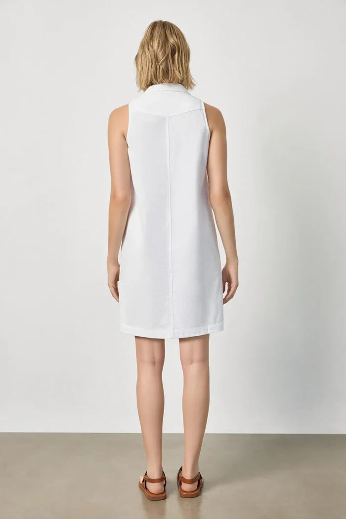 Lipa3360 Lilla P White Sleeveless Dress