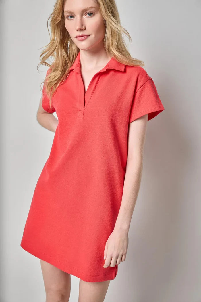 Lipa3394 Red Tunic Dress