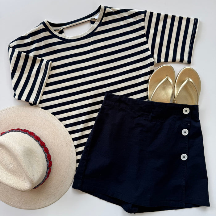 Lipa3444 Navy Skort