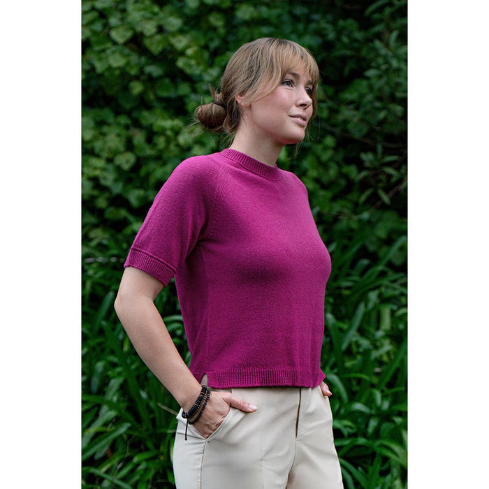Lothlorian - Cotton & Merino Hansa Tee (CM106)Cerise
